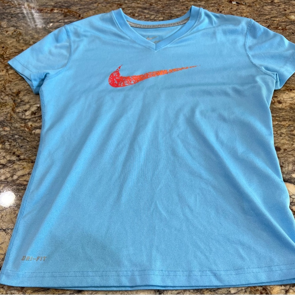 Blue Nike V-neck Shirt